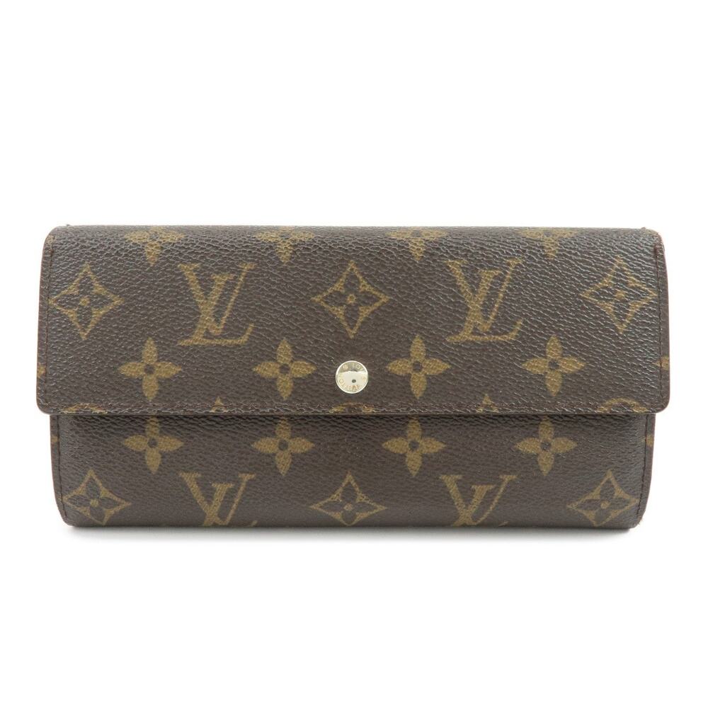 Louis Vuitton Monogram Portefeuille Sarah Wallet Brown